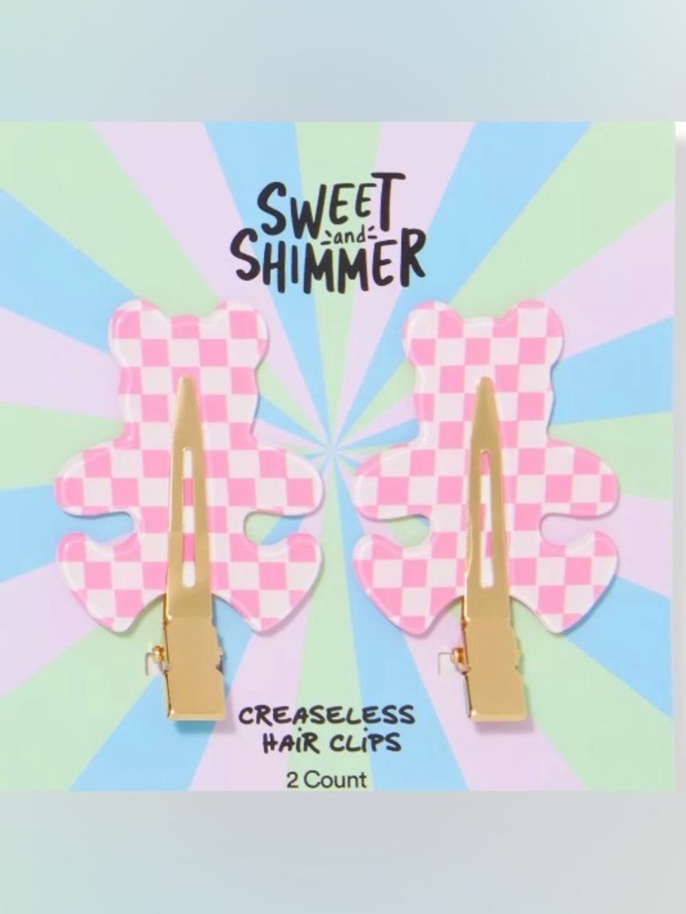 Sweet & Shimmer Bear Hair Clips - Set of 2